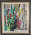 Load image into Gallery viewer, Mid Century Original Floral Still Life Oil Painting from Sweden