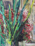 Load image into Gallery viewer, Mid Century Original Floral Still Life Oil Painting from Sweden