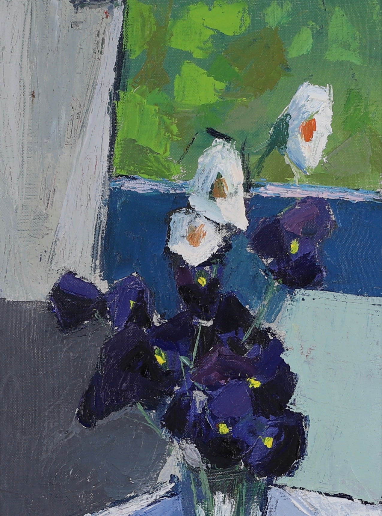 Vintage Mid Century Still Life Oil  Painting From Sweden KS Svensson