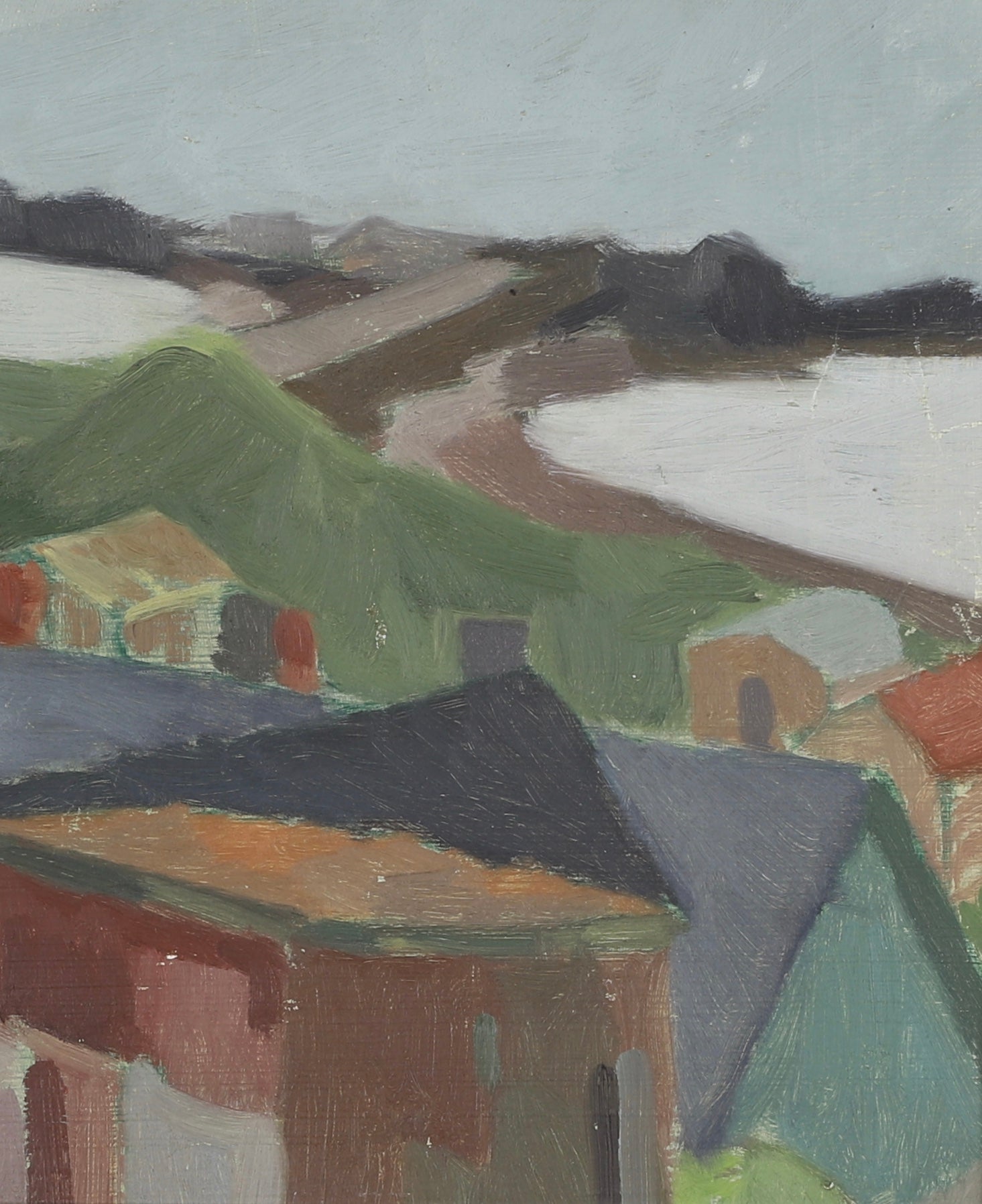 Vintage Oil Painting by Hugo Linér from Sweden