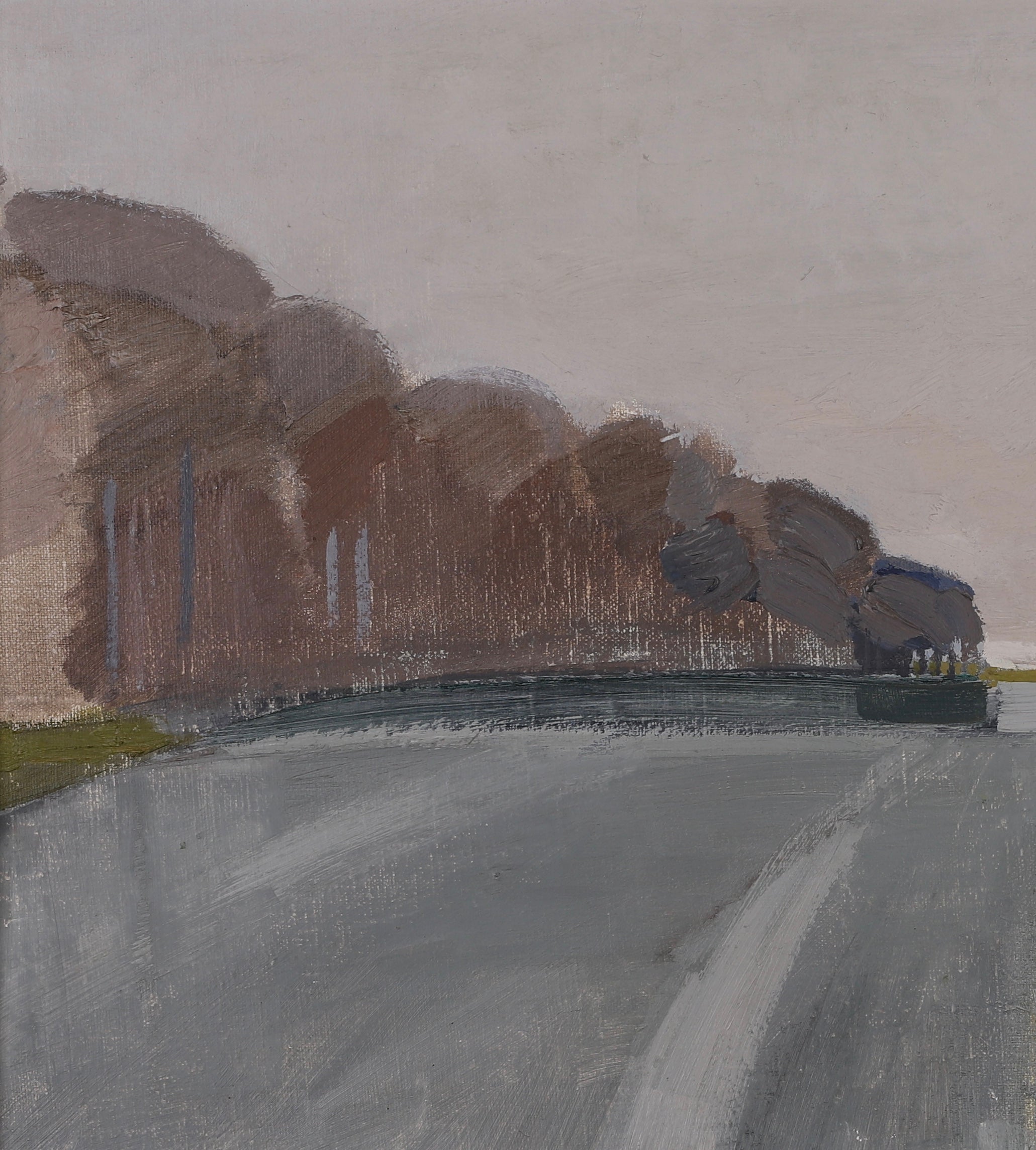 Mid Century Original Oil Painting From Sweden By S Nilsson