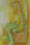 Load image into Gallery viewer, Mid Century Portrait Oil Painting From 1966 Sweden