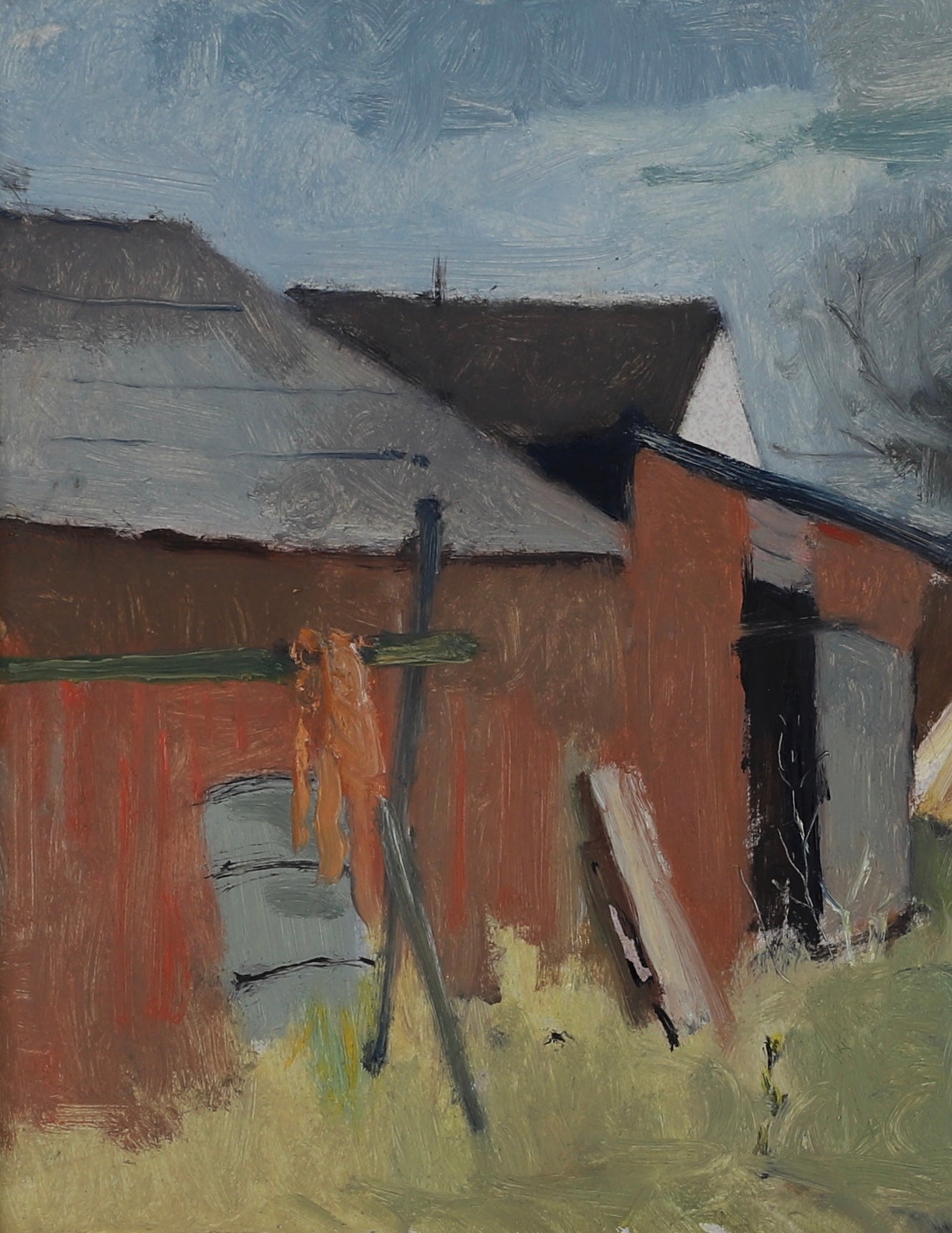 Original Landscape Oil Painting Mid Century By John Bören Sweden