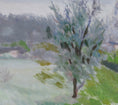 Load image into Gallery viewer, Mid Century Spring Landscape Oil Painting From Sweden By Olle Eriksson