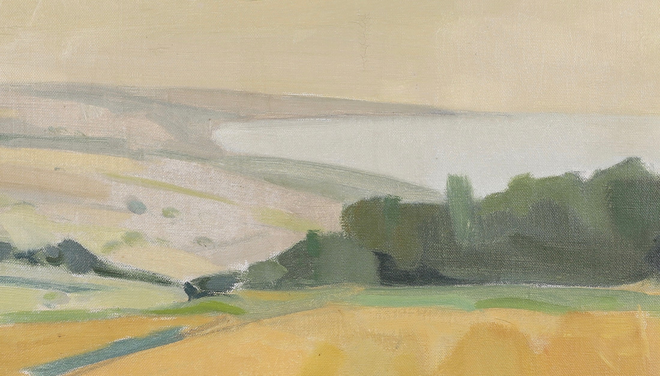 Vintage Mid Century Landscape Oil Painting By E Walter Persson Sweden