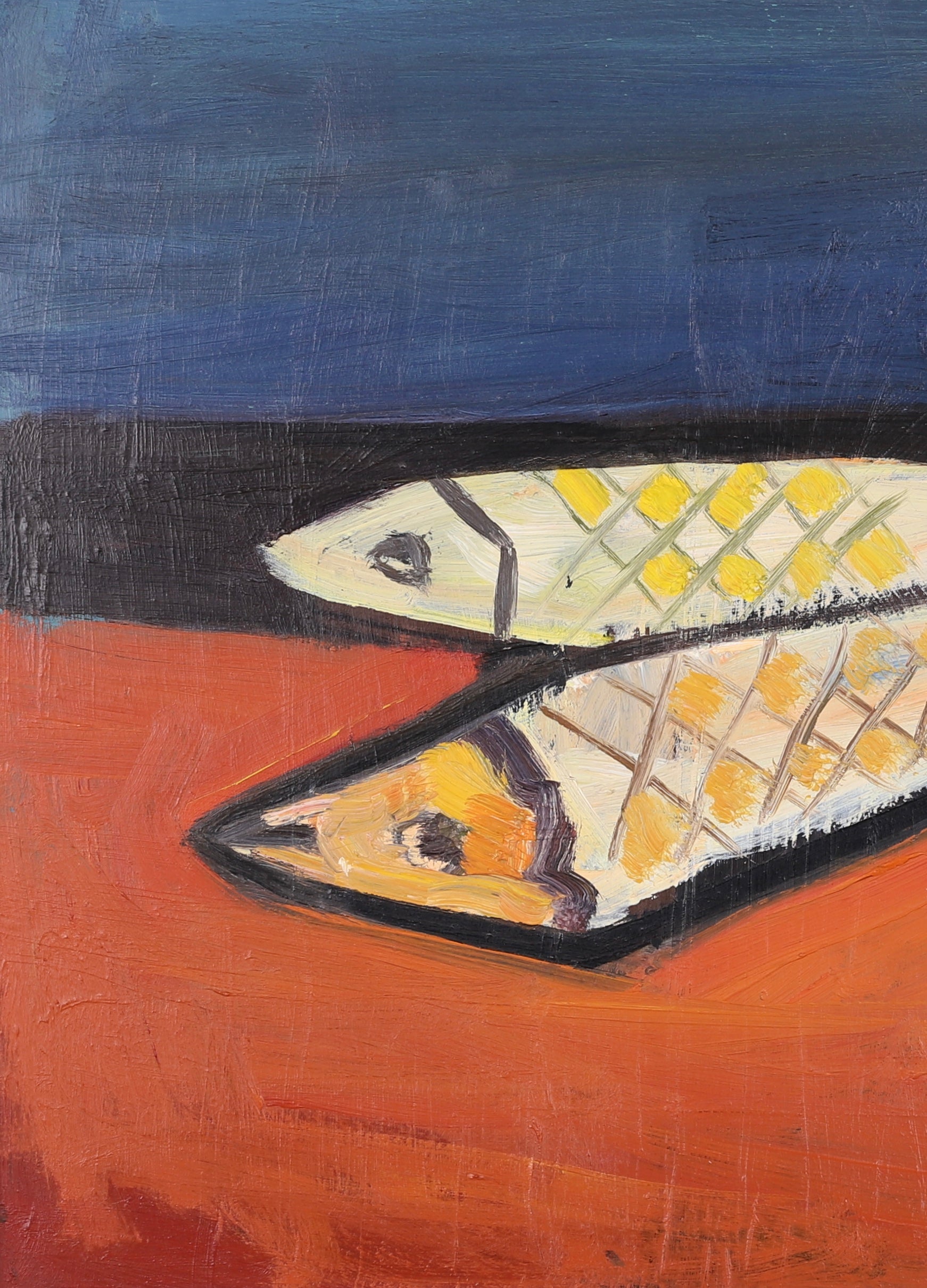 Mid Century Original Still Life  Oil Painting I Jordell Sweden