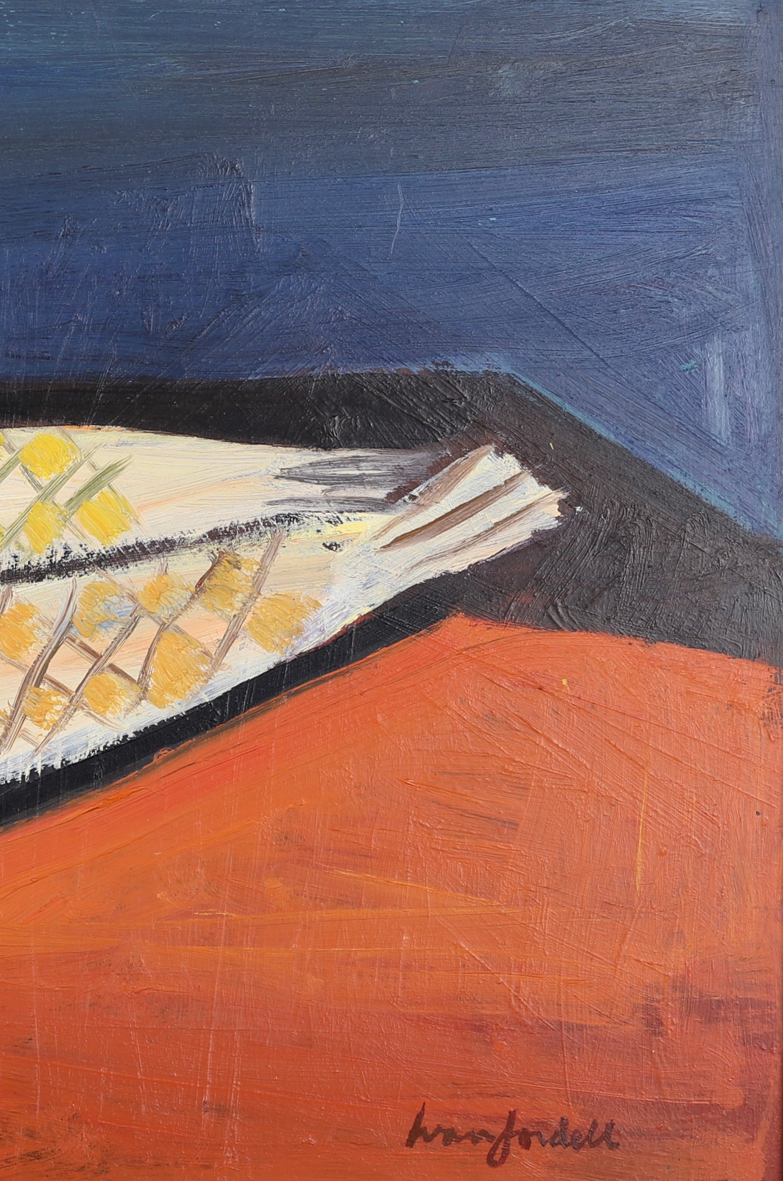 Mid Century Original Still Life  Oil Painting I Jordell Sweden