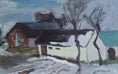 Load image into Gallery viewer, Landscape Oil Painting Mid Century From 1954 Sweden