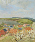 Load image into Gallery viewer, Mid Century Landscape Oil Painting By A Hansson 1944 Sweden