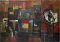 Load image into Gallery viewer, Mid Century Abstract Oil Painting By Eric Julius Sweden