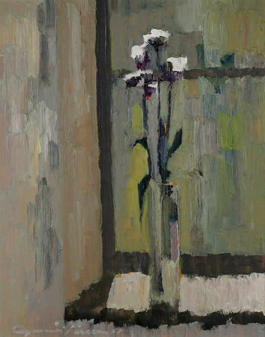 Mid Century Original Still Life Oil Painting By G Persson Sweden