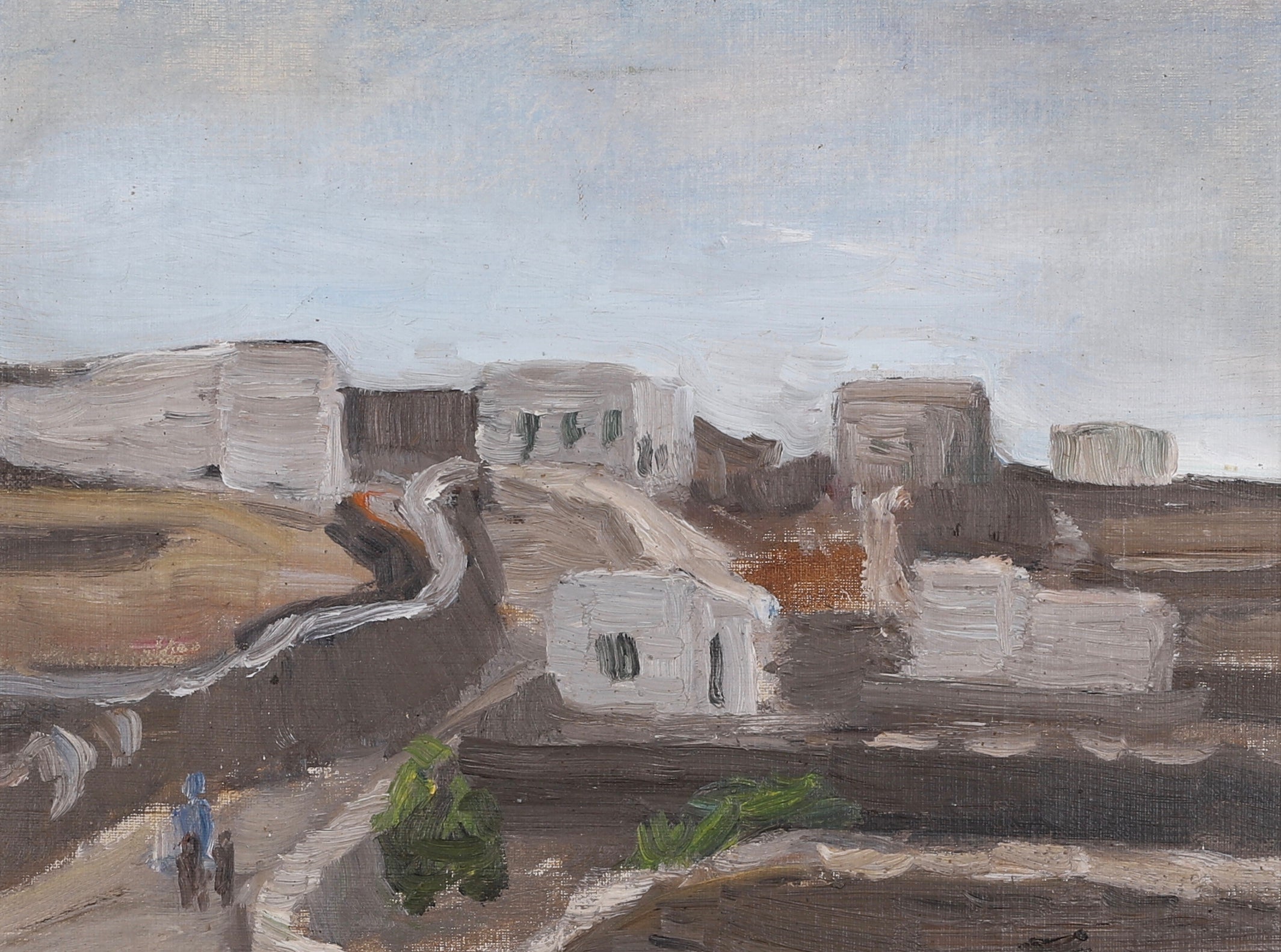 Vintage Mid Century Landscape Oil Painting By G Sjöö Sweden