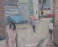 Load image into Gallery viewer, Cityscape Oil Painting Mid Century By C Berndtsson Sweden
