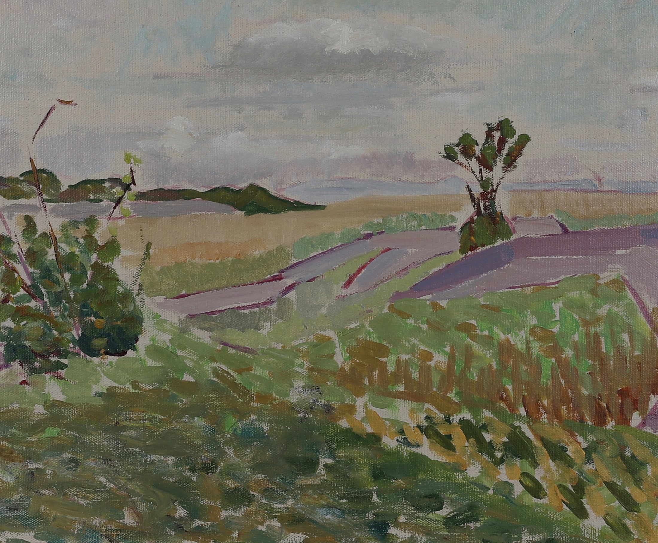 Vintage Impressionist Landscape Oil Painting From Sweden