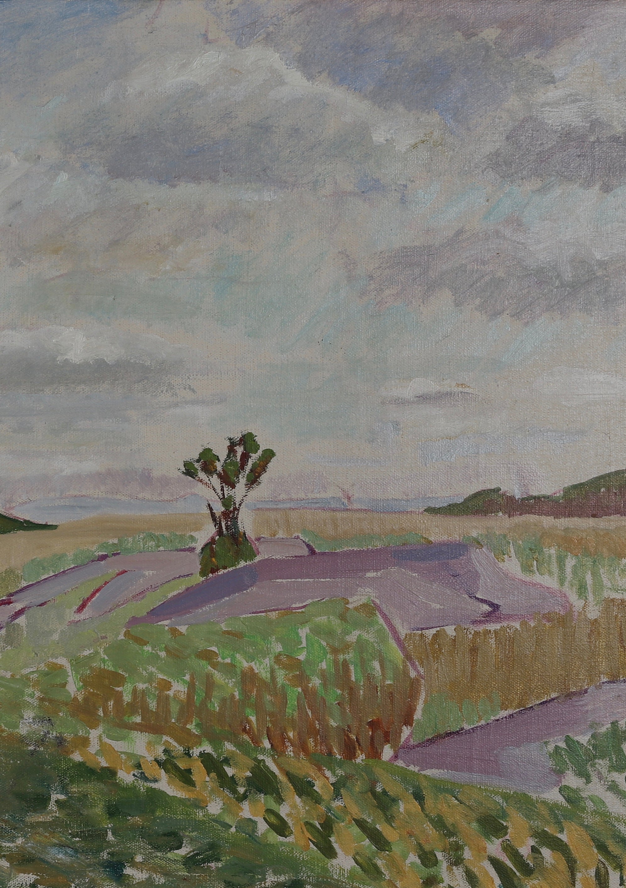 Vintage Impressionist Landscape Oil Painting From Sweden