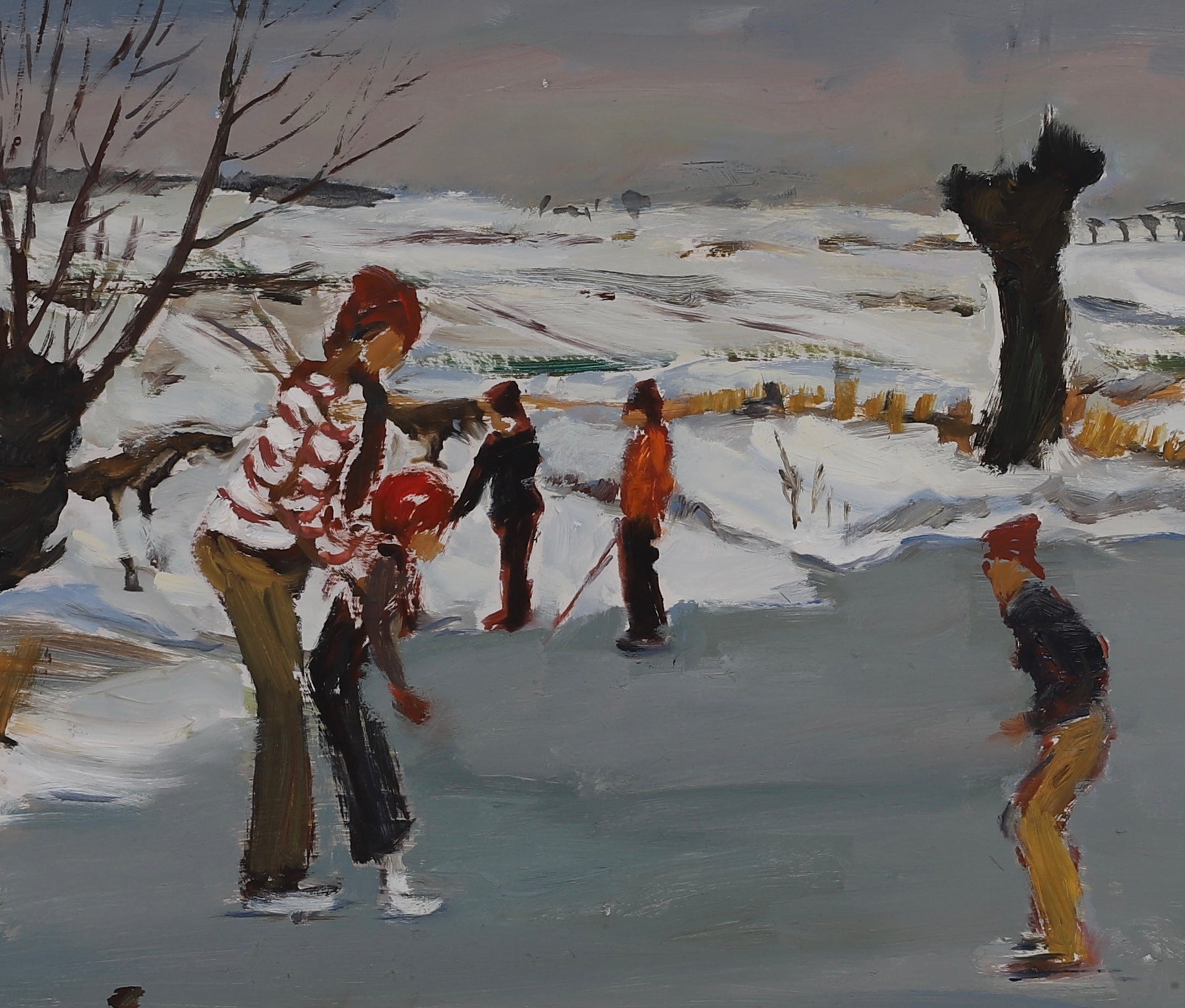 Vintage Oil Painting from Sweden Signed Bertil Johansson