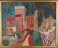 Load image into Gallery viewer, Cityscape Oil Painting Mid Century From 1954 Sweden