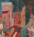 Load image into Gallery viewer, Cityscape Oil Painting Mid Century From 1954 Sweden