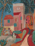 Load image into Gallery viewer, Cityscape Oil Painting Mid Century From 1954 Sweden