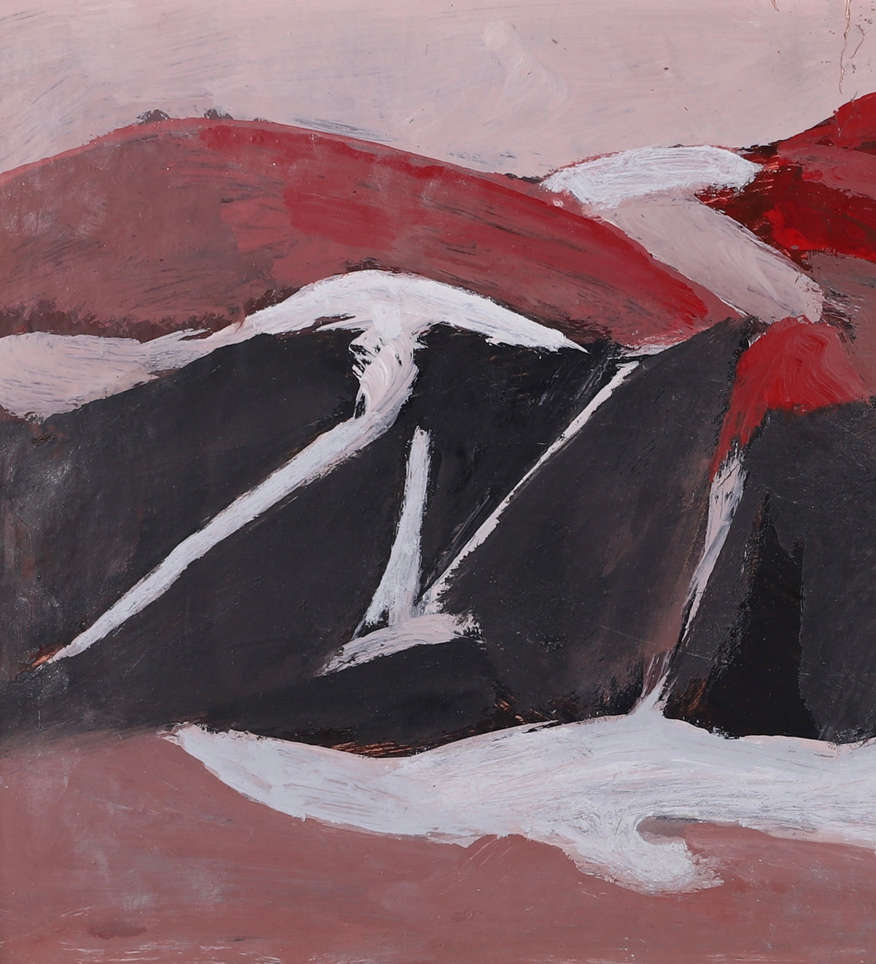 Mid Century Oil Painting from Sweden By T Carlson