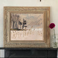 Load image into Gallery viewer, Framed Mid Century Oil Painting by B Landelius Sweden