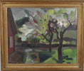 Load image into Gallery viewer, Framed Mid Century Oil Painting by F Berglund Sweden