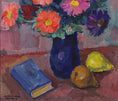 Load image into Gallery viewer, Mid Century Original Still Life Oil Painting By KE Ohlsson Sweden