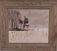 Load image into Gallery viewer, Framed Mid Century Oil Painting by B Landelius Sweden