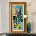 Load image into Gallery viewer, Mid Century Vintage Still Life Oil Painting by T Ahlm From Sweden