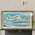 Load image into Gallery viewer, Framed Mid Century Oil Painting by B Peterson Sweden