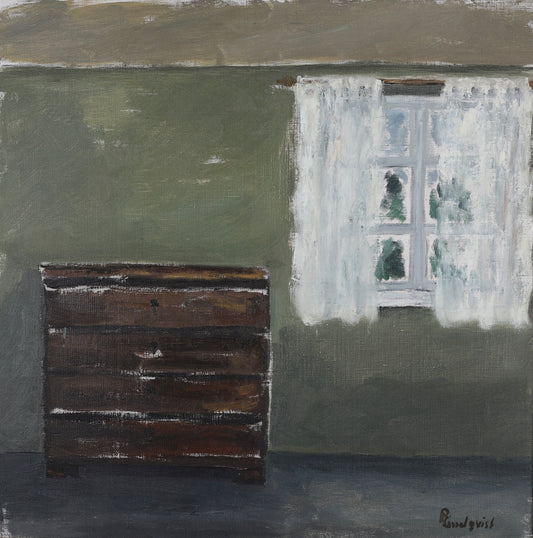 Original Oil Painting Vintage Mid Century From Sweden By R Lindqvist