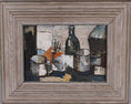 Load image into Gallery viewer, Mid Century Original Still Life Oil Painting By A Nilsson Sweden 1965