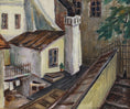 Load image into Gallery viewer, Vintage Cityscape Oil Painting Dated 1954 from Sweden