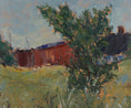 Load image into Gallery viewer, Original Landscape Oil Painting Mid Century By S Persson Sweden