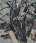 Load image into Gallery viewer, Study of Trees Oil Painting Mid Century By C Berndtsson Sweden