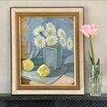 Load image into Gallery viewer, Mid Century Original Still Life Oil Painting By M Friis Sweden