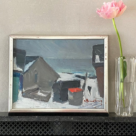 Original Vintage Seascape Oil Painting By C Berndtsson Sweden