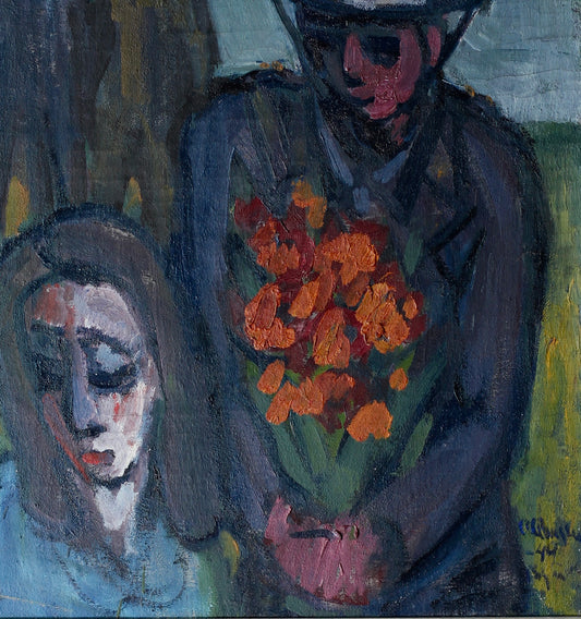 Vintage Oil Painting Original Fine Art from Sweden by A Ahlgren 1949