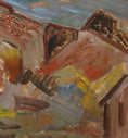 Load image into Gallery viewer, Framed Mid Century Landscape Oil Painting from Sweden