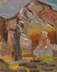 Load image into Gallery viewer, Framed Mid Century Landscape Oil Painting from Sweden