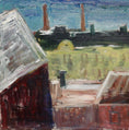 Load image into Gallery viewer, Original Mid Century Oil Painting from Sweden by Ulla Borgström