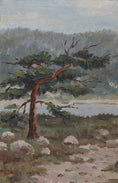 Load image into Gallery viewer, Vintage Fine Art Landscape Oil Painting by August Ehrenberg 1929