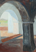 Load image into Gallery viewer, Vintage Mid Century 1950s Interior Oil Painting from Sweden