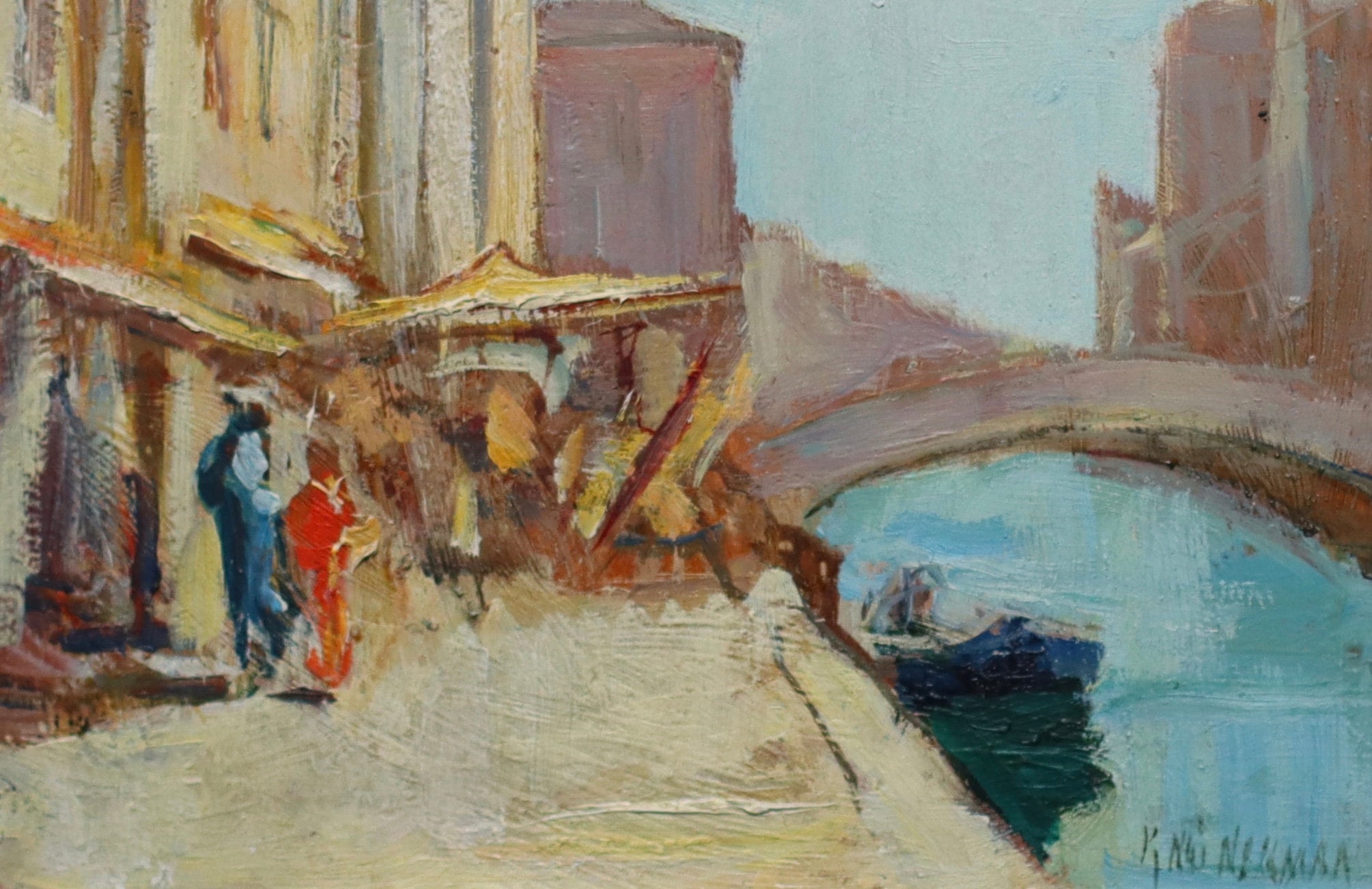 Vintage Framed Original Oil Painting by Knut Norman