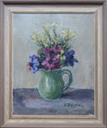 Load image into Gallery viewer, sold out - Vintage Mid Century Still Life Oil Painting by Birgit Trulsson from Sweden