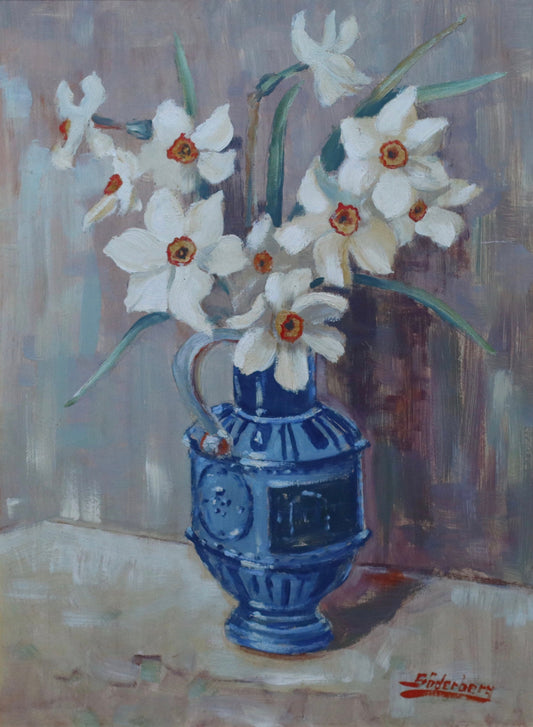 Original Vintage Still Life Oil Painting Fine Art Signed Söderberg