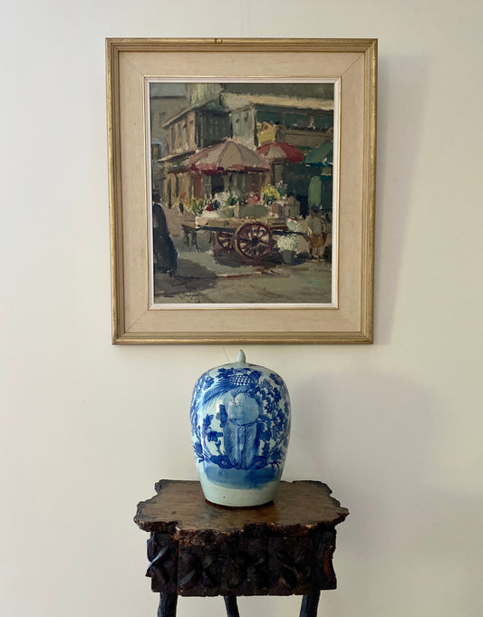 Vintage Original Fine Art Oil Painting Signed Isaksson Sweden