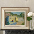 Load image into Gallery viewer, Vintage Landscape Oil Painting by Helge Cardell Sweden 1960's