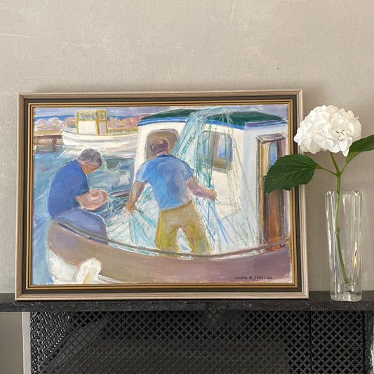 Vintage Oil Painting by Listed Artist Anders A Jönsson Sweden