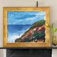 Load image into Gallery viewer, Striking Vintage Seascape Oil Painting Göte Lundberg Sweden